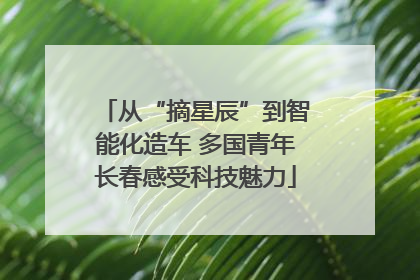 从“摘星辰”到智能化造车 多国青年长春感受科技魅力